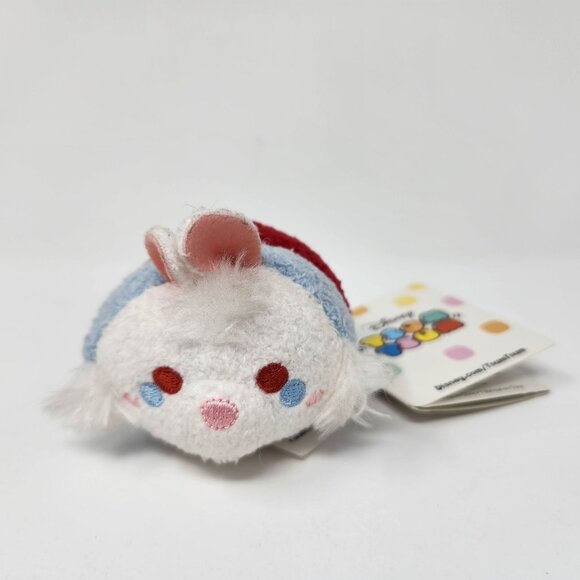 Disney Alice in Wonderland White Rabbit Mini Tsum Tsum Stackable Plush Doll Toy - Picture 1 of 12